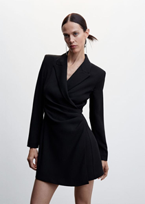 Vestido Negro Corto Zara