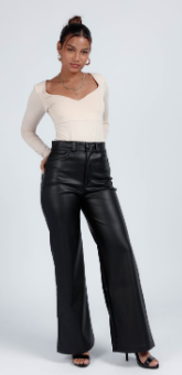 Pantalón de Cuerina Zara