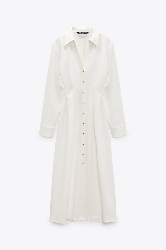 Vestido camisero Zara