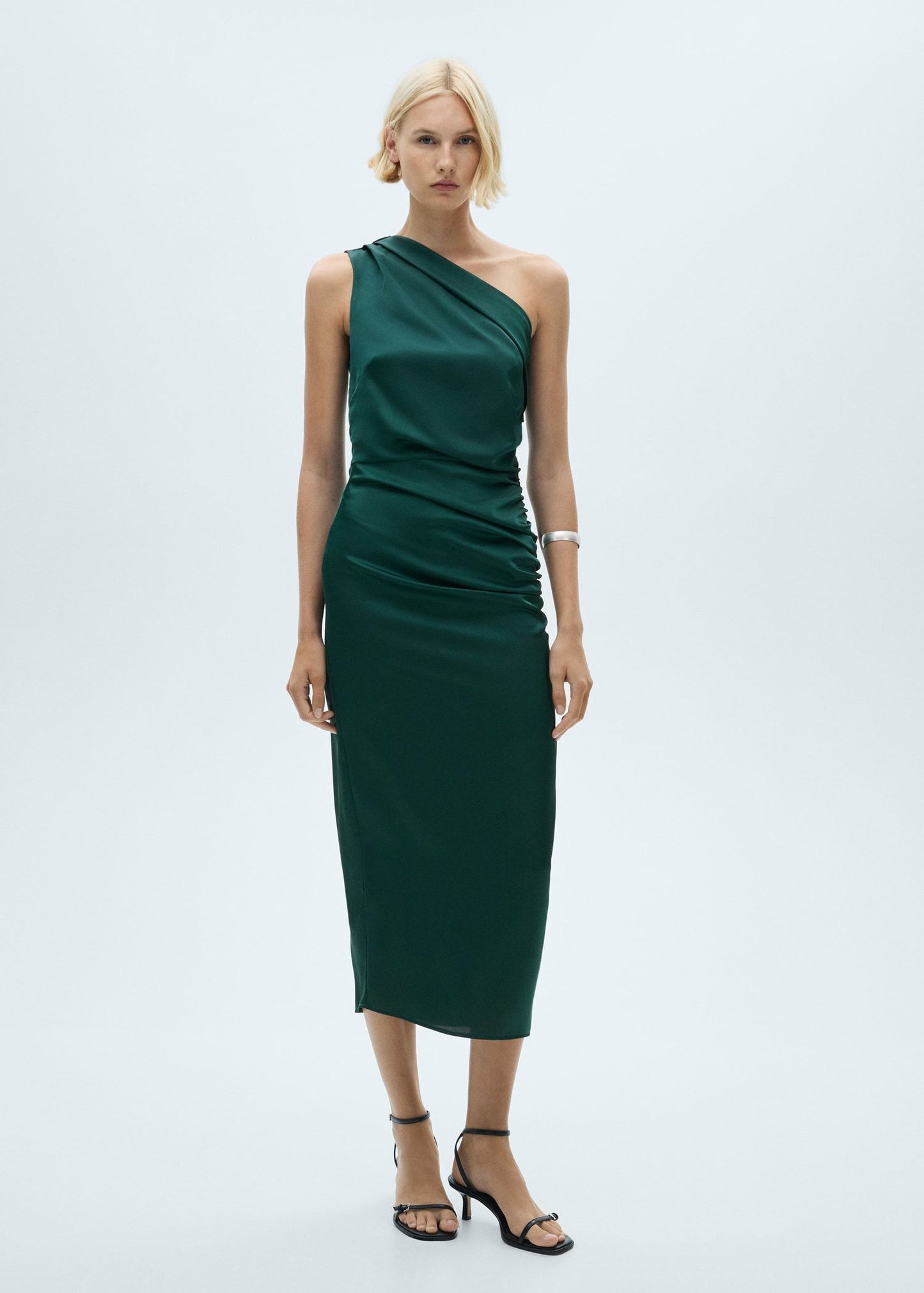 Vestido verde pacay ZARA