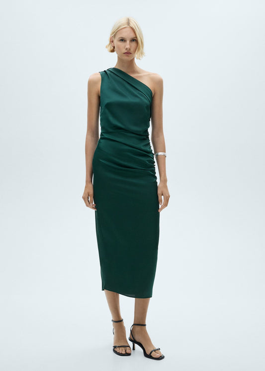 Vestido verde pacay ZARA