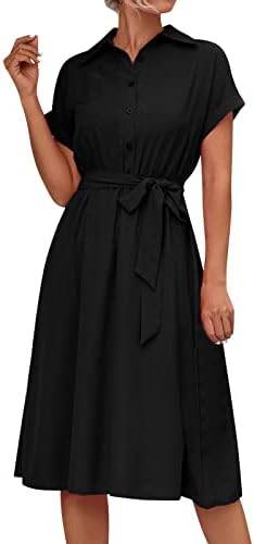 Vestido negro manga corta Zara