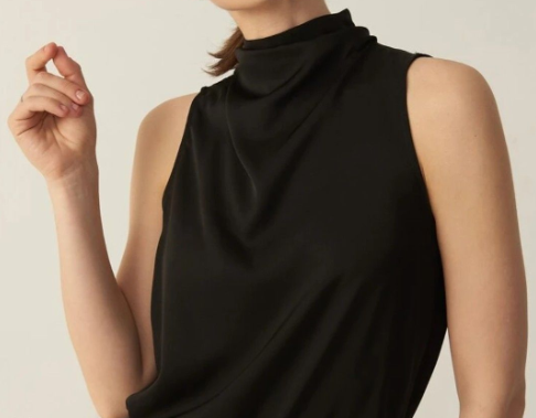 Blusa top negra Express