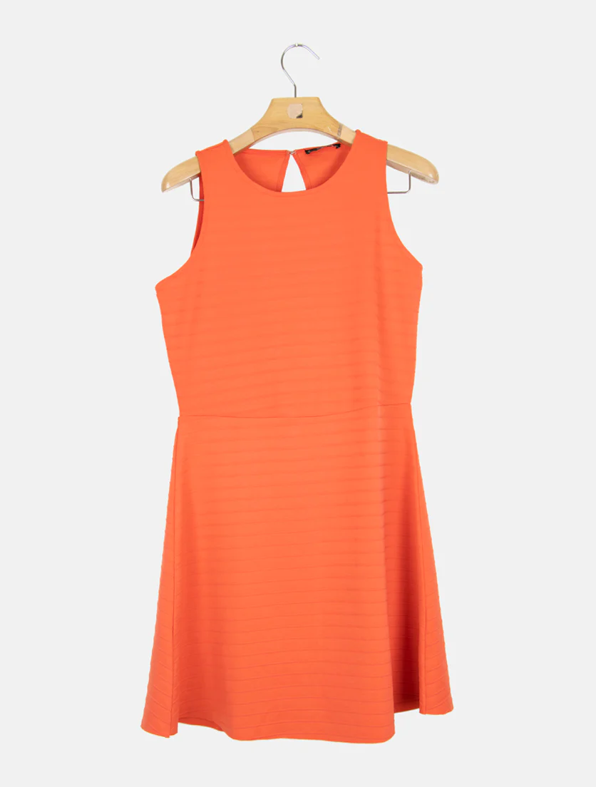 VESTIDO CORTO NARANJA MANGO
