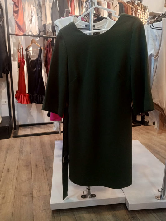VESTIDO VERDE, MANGO
